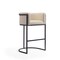 Manhattan Comfort Cosmopolitan Barstool in Cream and Black, PK3 3-BS015-CR - alternate 3